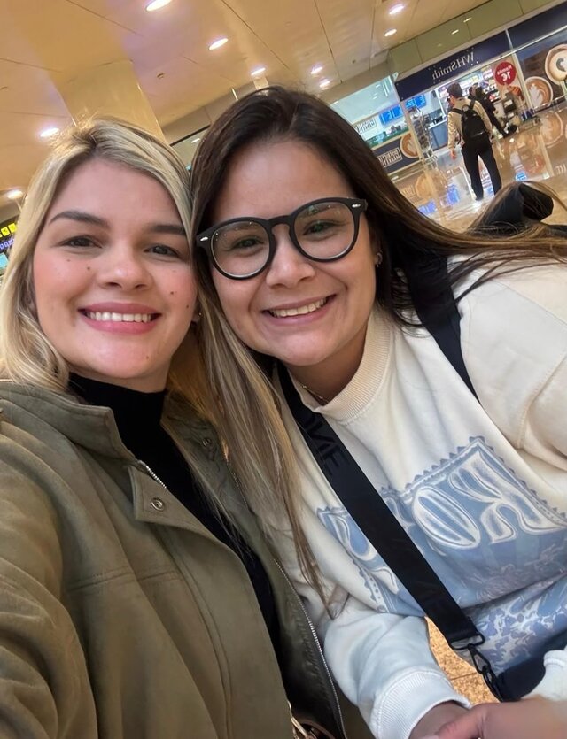 Clientas de Turisto en el aeropuerto
